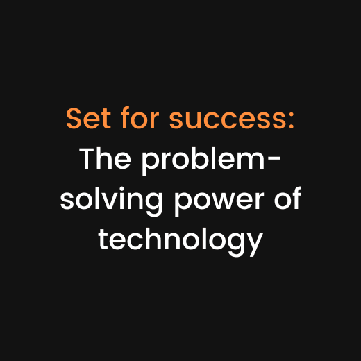 Set for success event promo card