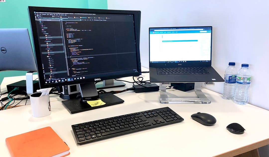 Desk setup POV