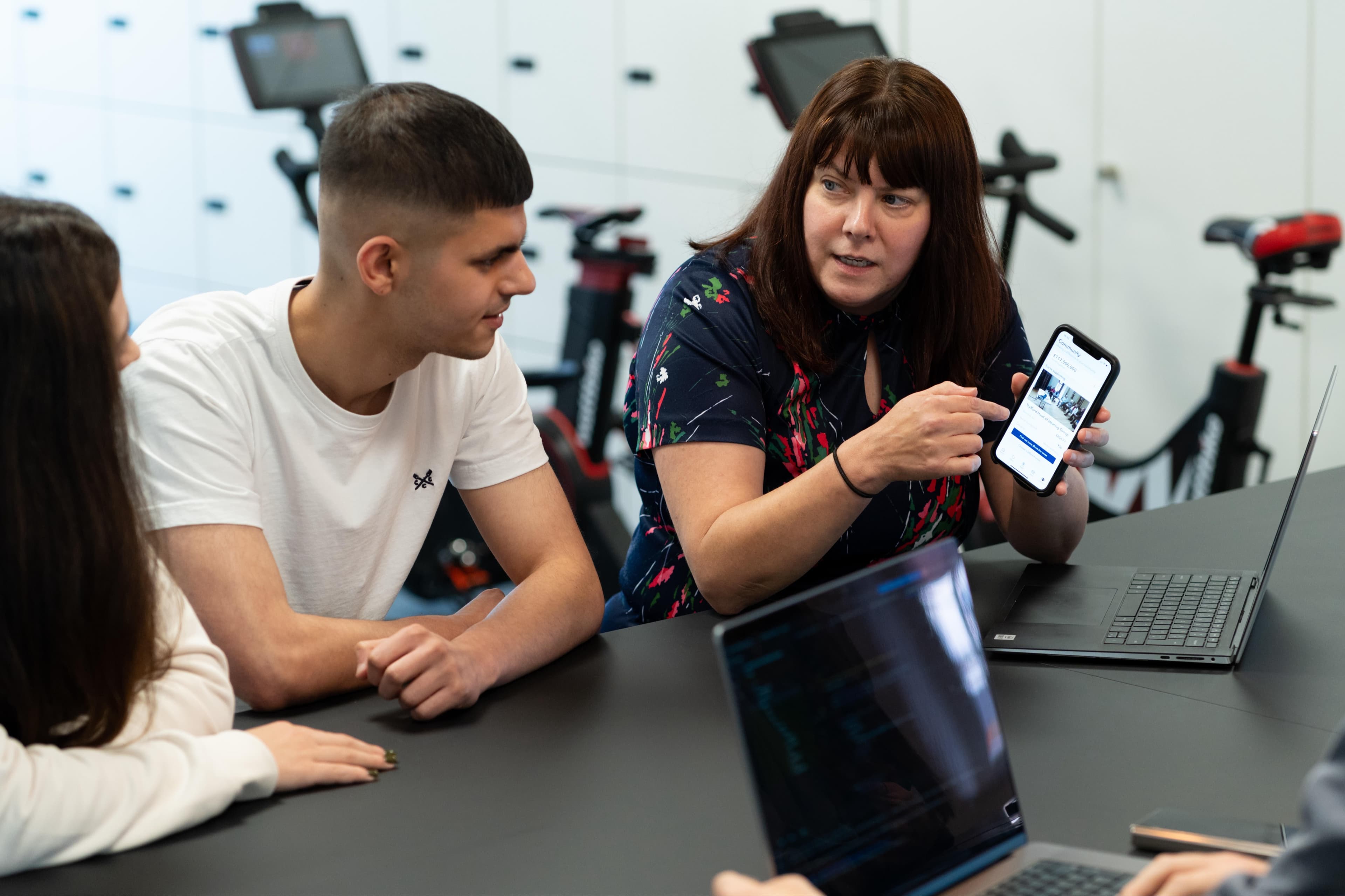 People round table in office
