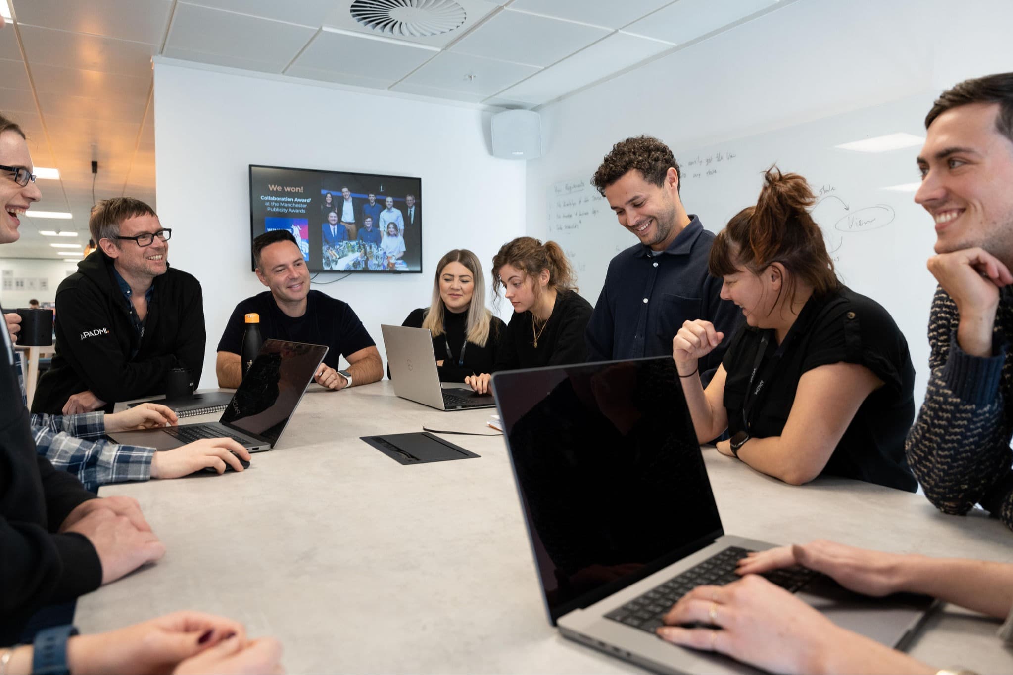 Apadmi team in the scrum room