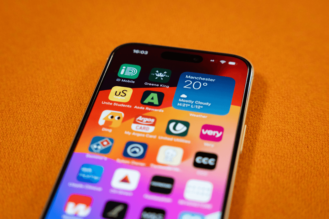 Phone with Apadmi client apps