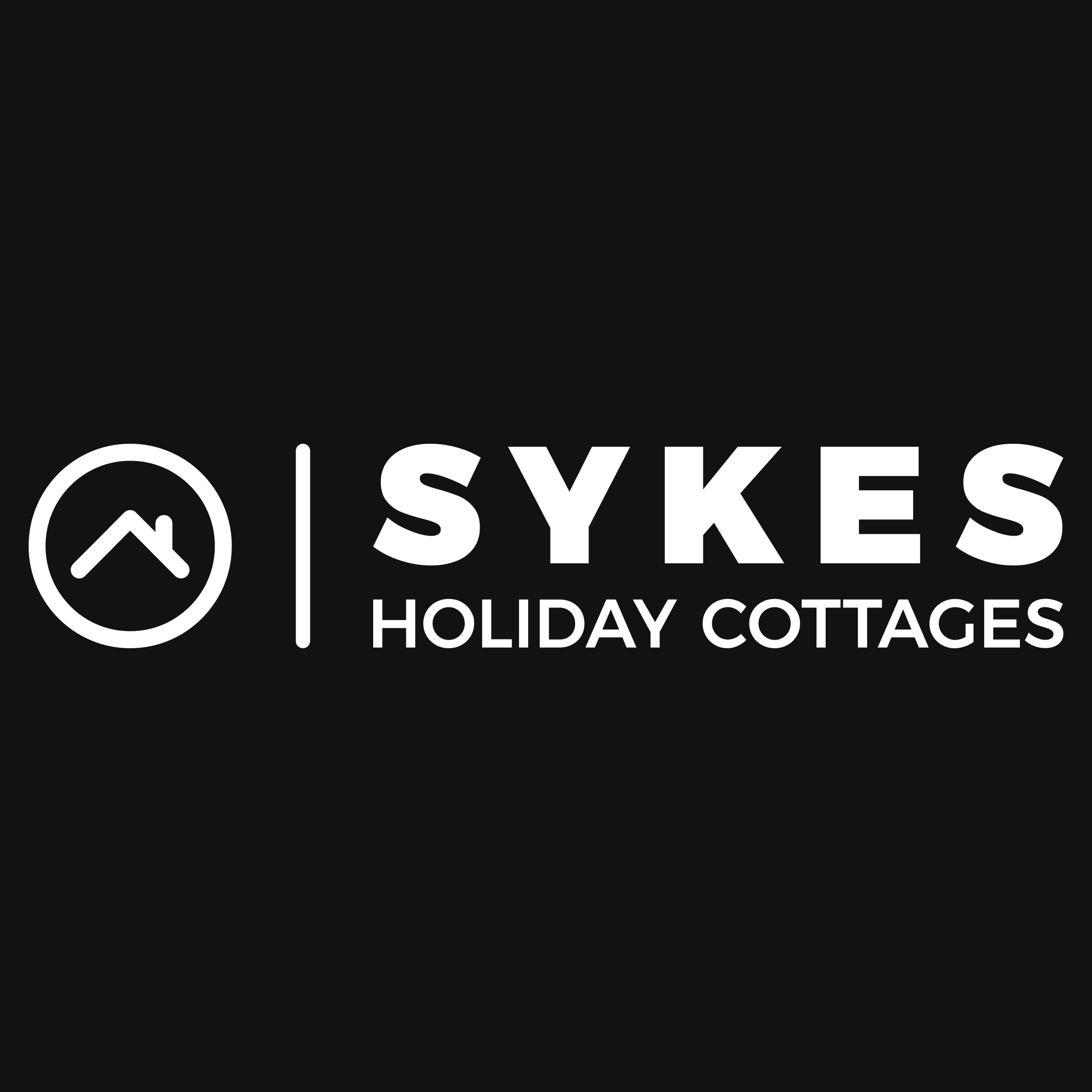 Sykes Cottages | Black and White logo