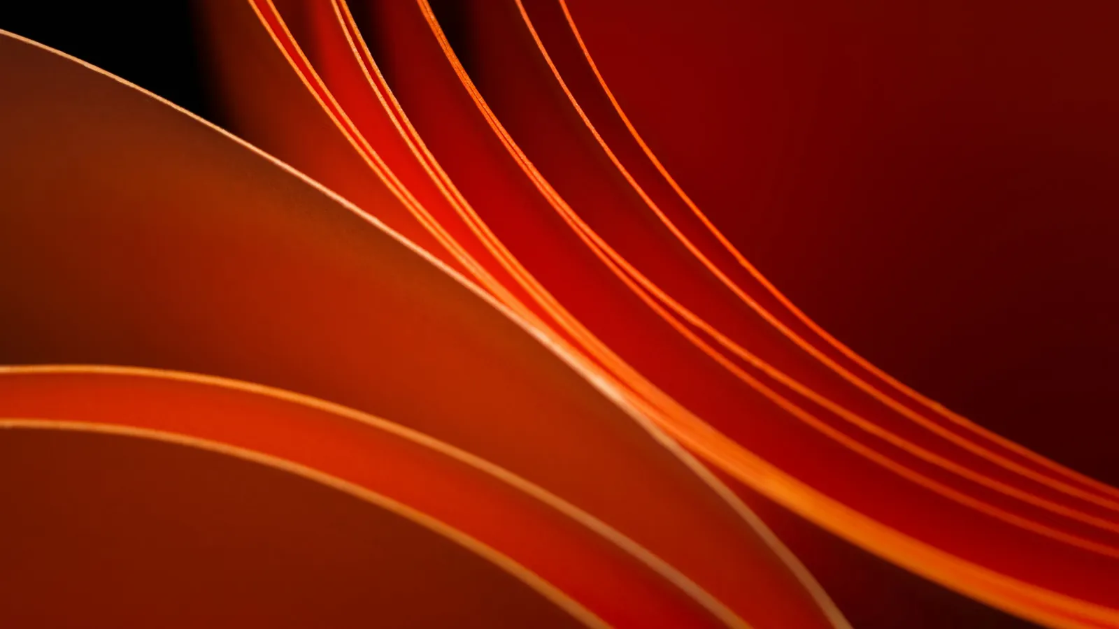 Coils of orange plastic